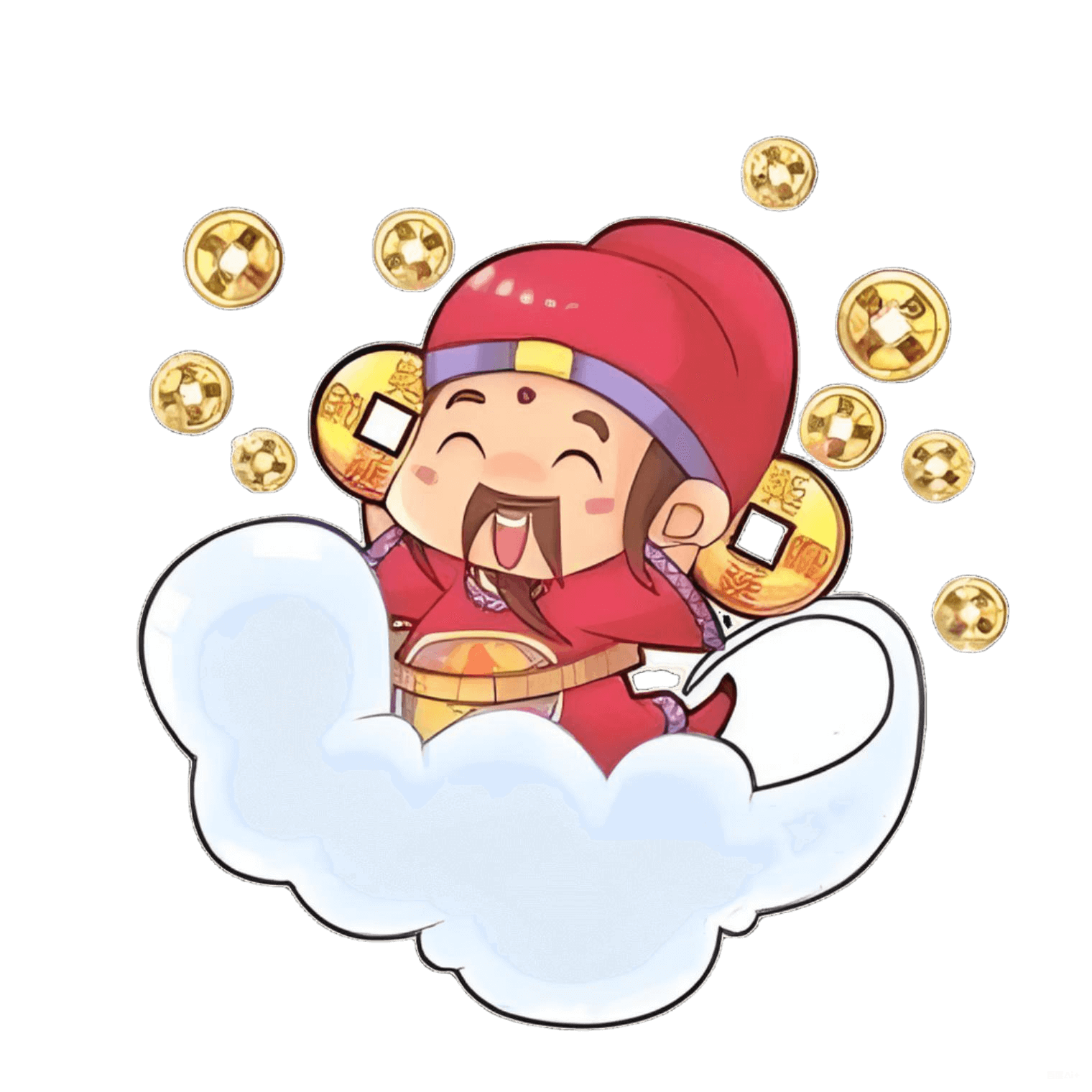 在线烧香求财神